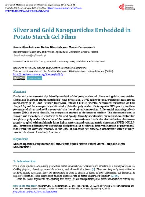 Journal of Materials Science and Chemical Engineering, 4, 22-31. Journal of Materials Science and Chemical Engineering, 4, 22-31.