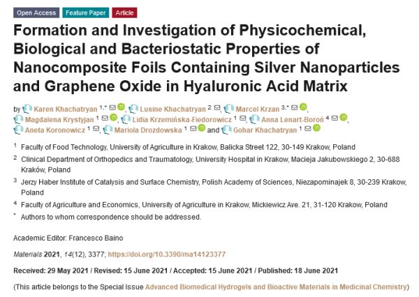 Formation and Investigation of Nanocomposite Foils - K. Khachatryan Formation and Investigation of Nanocomposite Foils - K. Khachatryan