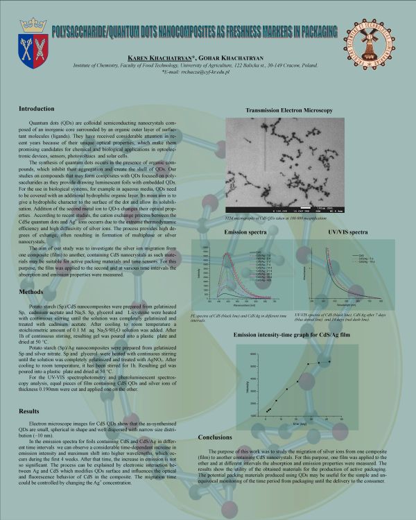Karen Khachatryan _ POLYSACCHARIDE/QUANTUM DOTS NANOCOMPOSITES AS FRESHNESS MARKERS IN PACKAGING